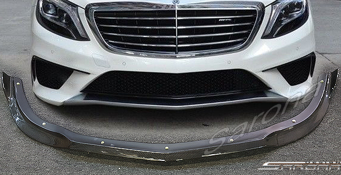 Custom Mercedes S Class  Sedan Front Lip/Splitter (2014 - 2019) - $490.00 (Part #MB-057-FA)